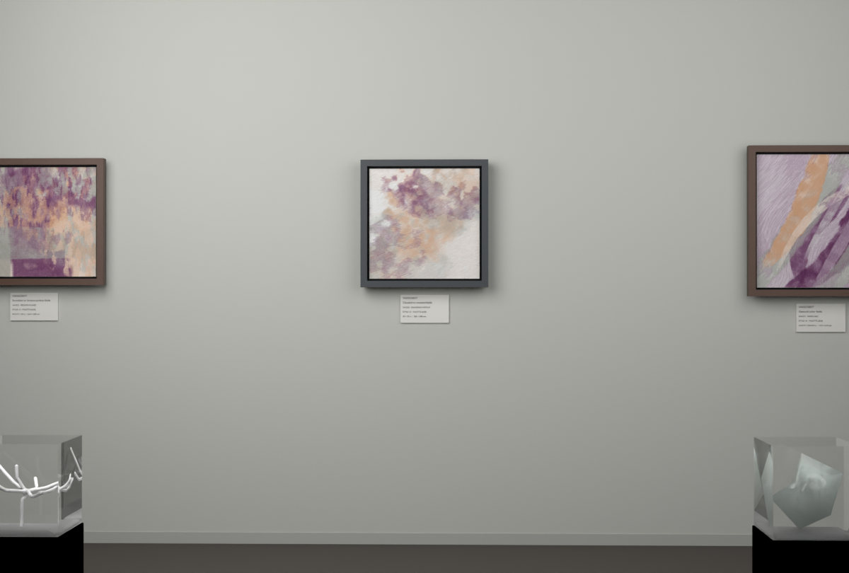 Diagonal Vapour · gallery context room view