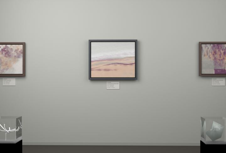 Receding Shore — Landscape-derived atmospheric fields, palette 238