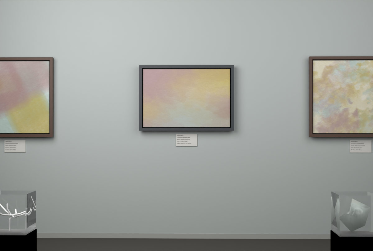 Oblique Transition · gallery context room view