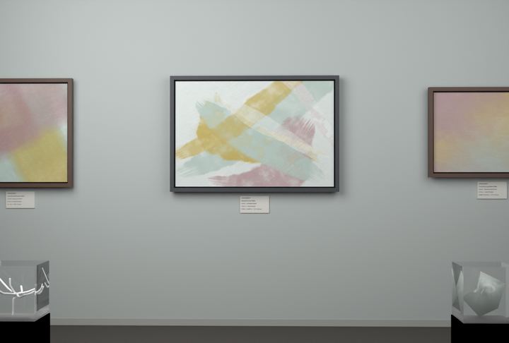 Opposed Sweeps — Gestural color fields, palette 239