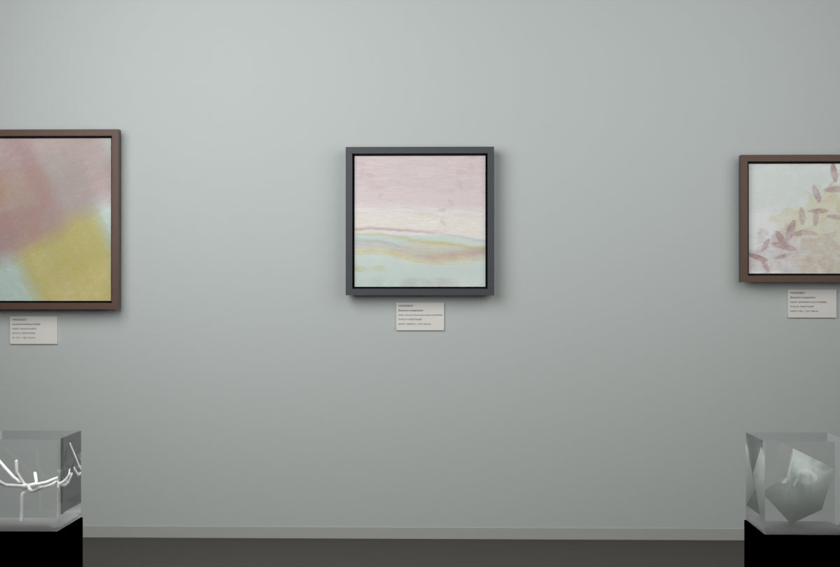 Shallow Tidal Planes · Veiled Canopy Bend · gallery context room view
