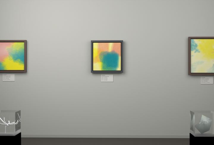 Tall Passages — Layered translucent fields, palette 240