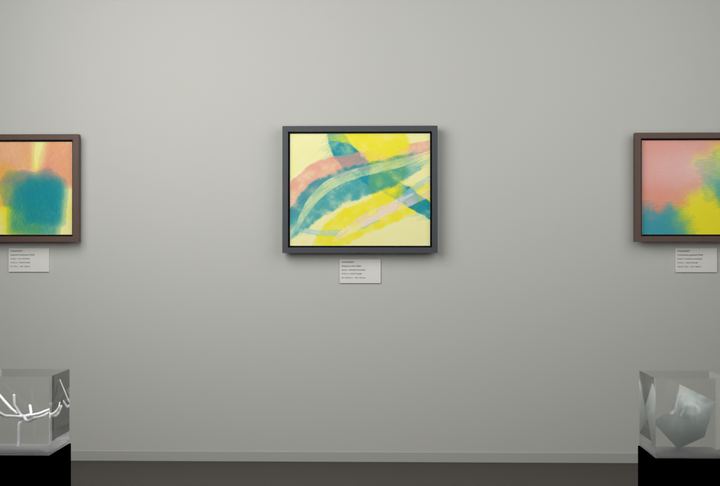 Crossing Gestures — Gestural color fields, palette 240
