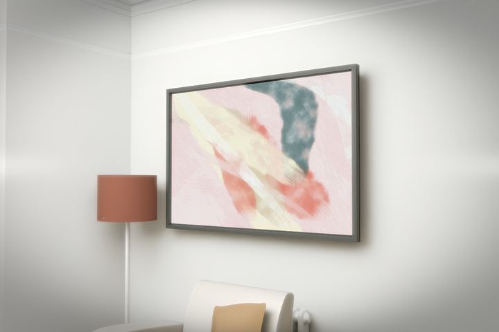 Descending Sweep — Gestural color fields, palette 241