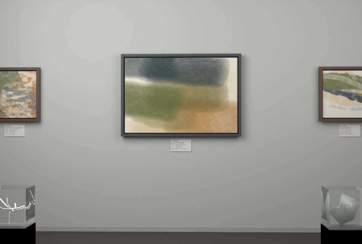 Cross-Current Planes · gallery context room view