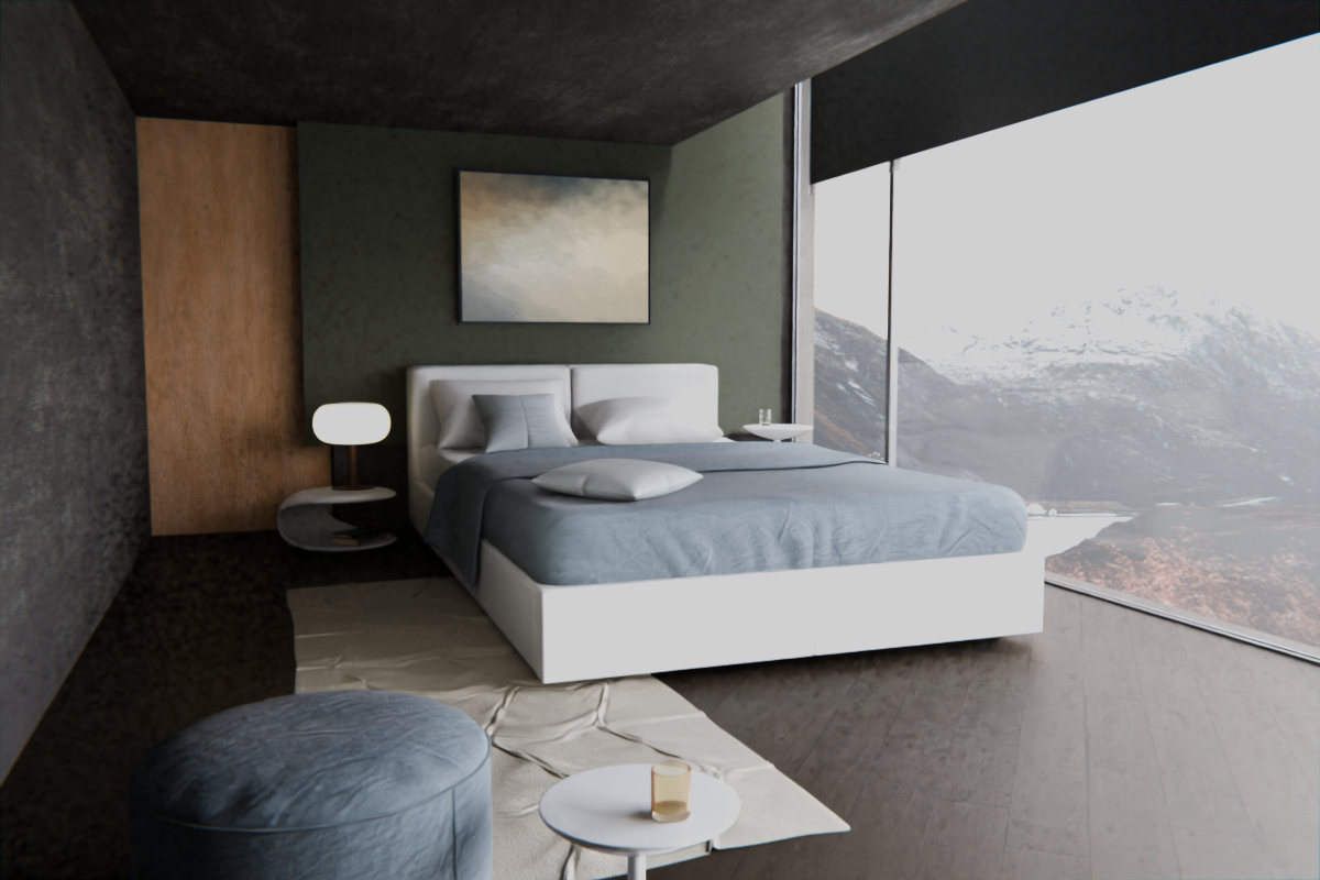 Split Temperature · over bed room view