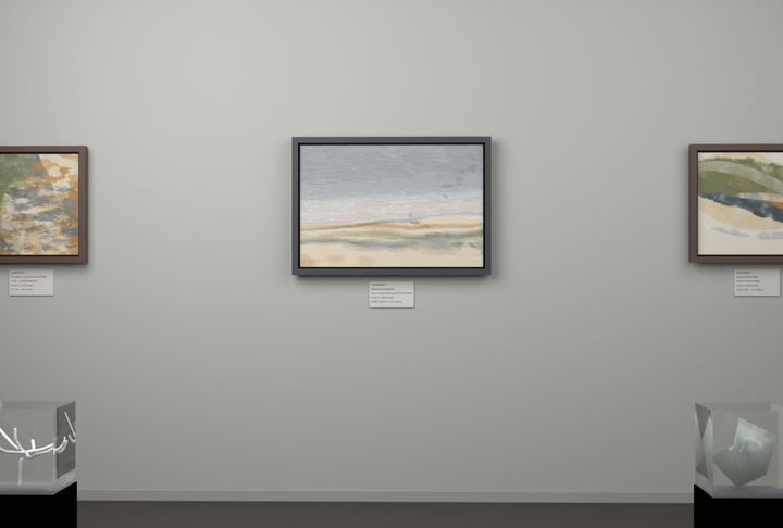 Shallow Tidal Planes · Olive Over Water — Botanical composition, palette 243