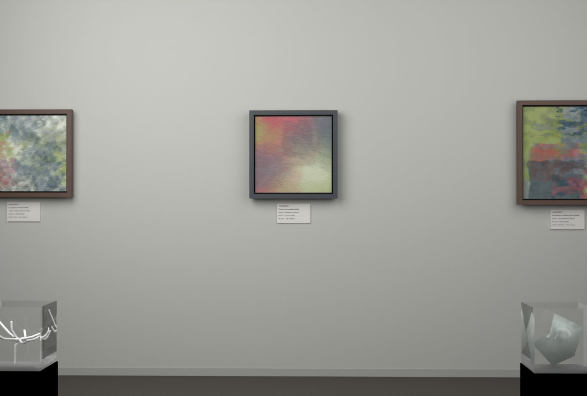 Oblique Transition · gallery context room view