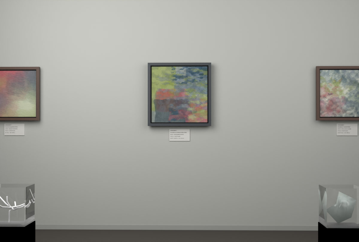 Cross-Rubbed Surface · gallery context room view