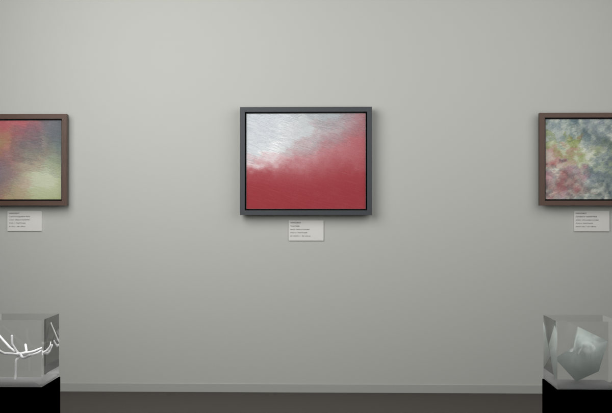 Edge-Lit Chamber · gallery context room view
