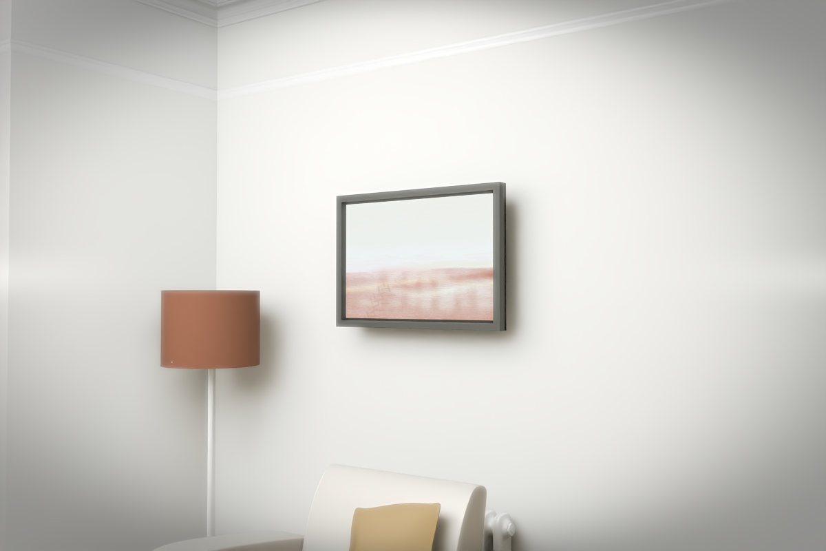 Broken Distant Bank · Fern Near Shore · white right context room view
