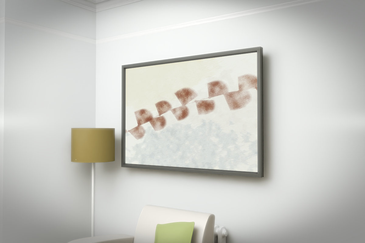 Botanical Ginkgo Drift · white right context room view