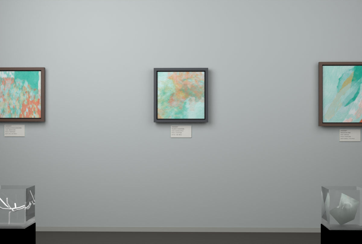 Diagonal Vapour · gallery context room view