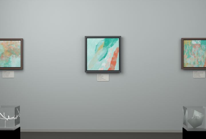 Rising Arc — Gestural color fields, palette 250