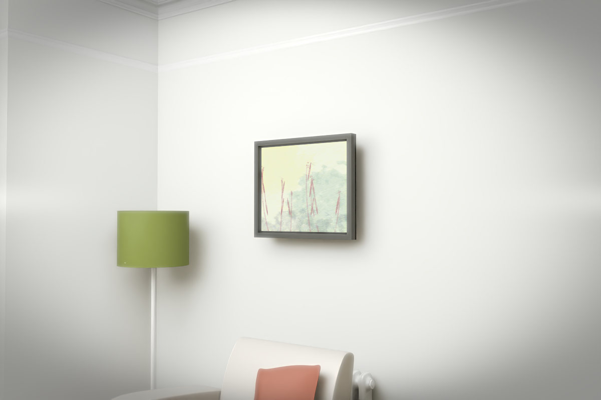 Botanical Reed Light · white right context room view