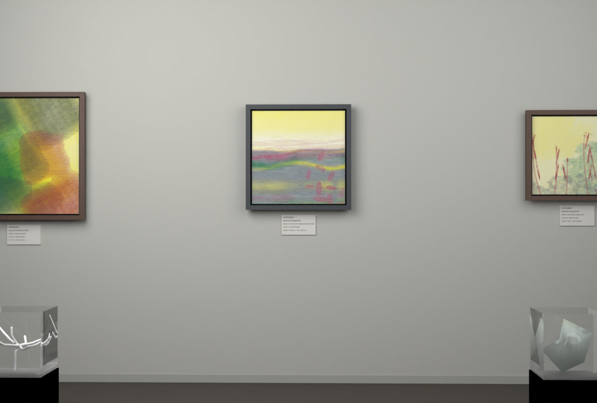 Low Estuary · Broad Leaves At Dusk · gallery context room view