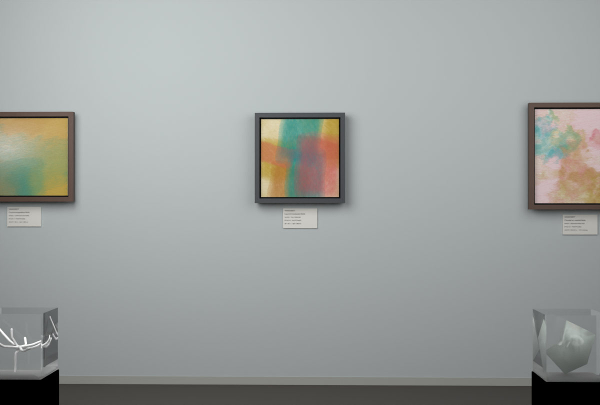 Tall Passages · gallery context room view