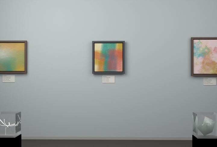 Tall Passages — Layered translucent fields, palette 252