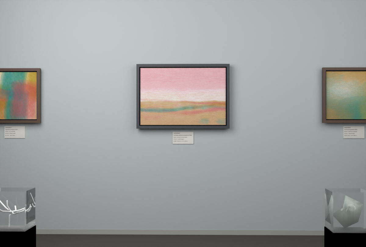 Broken Distant Bank · gallery context room view