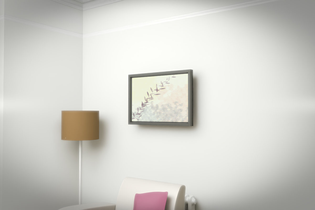 Botanical Arc Of Fern · white right context room view