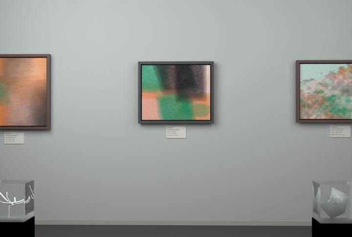 Open Centre — Layered translucent fields, palette 256
