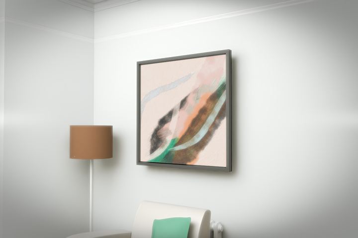 Rising Arc — Gestural color fields, palette 256