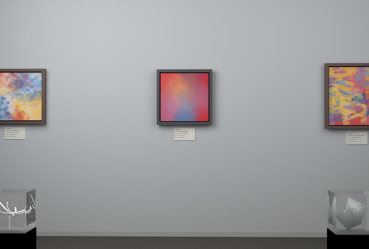 Oblique Transition · gallery context room view