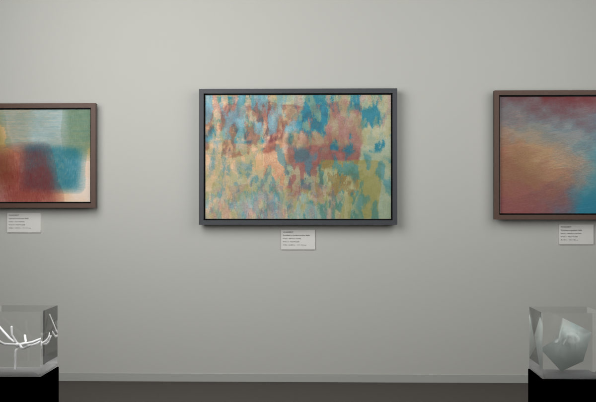 Vertical Scrapes · gallery context room view