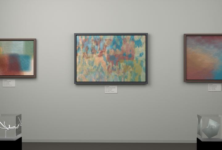 Vertical Scrapes — Scumbled or broken-surface fields, palette 258