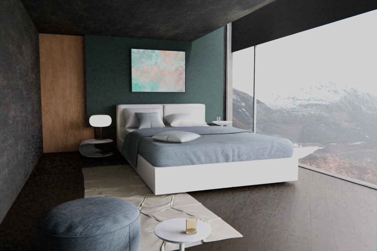 Banked Atmosphere · over bed room view