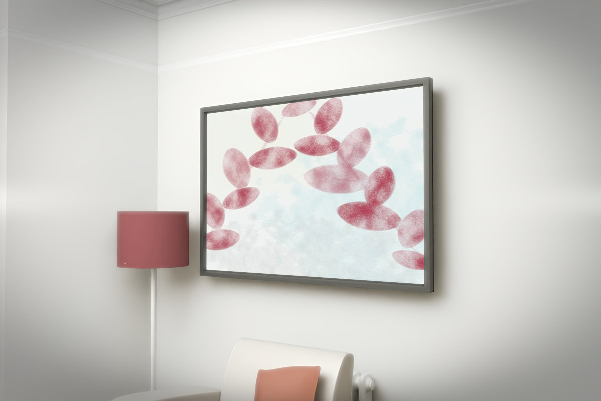 Botanical Tropical Leaves · white right context room view