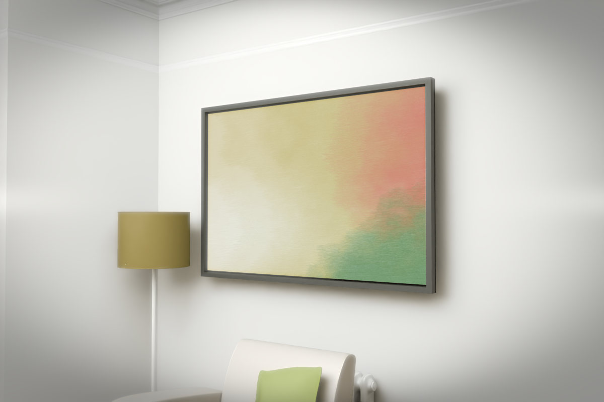 Enveloping Haze · white right context room view