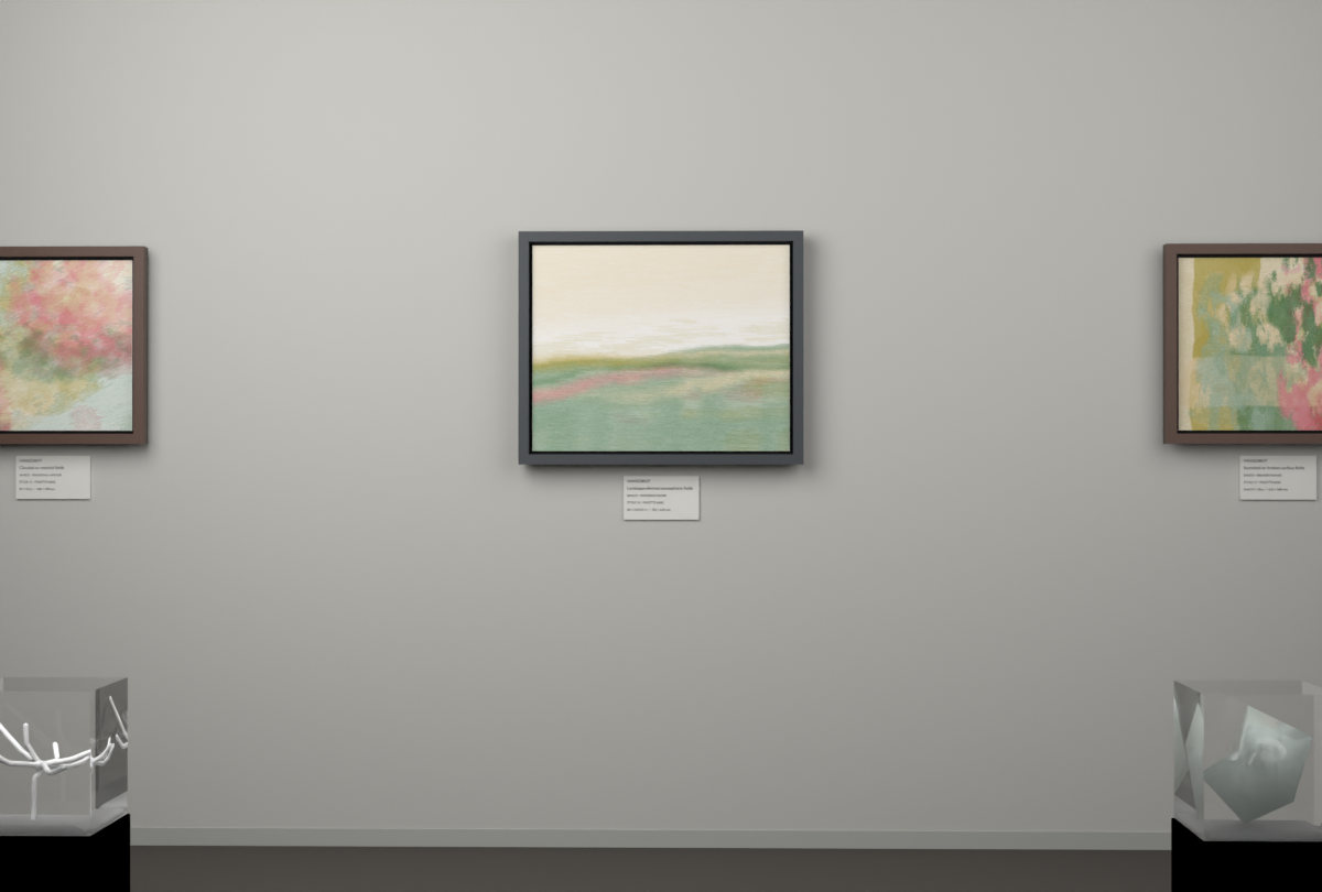 Receding Shore · gallery context room view