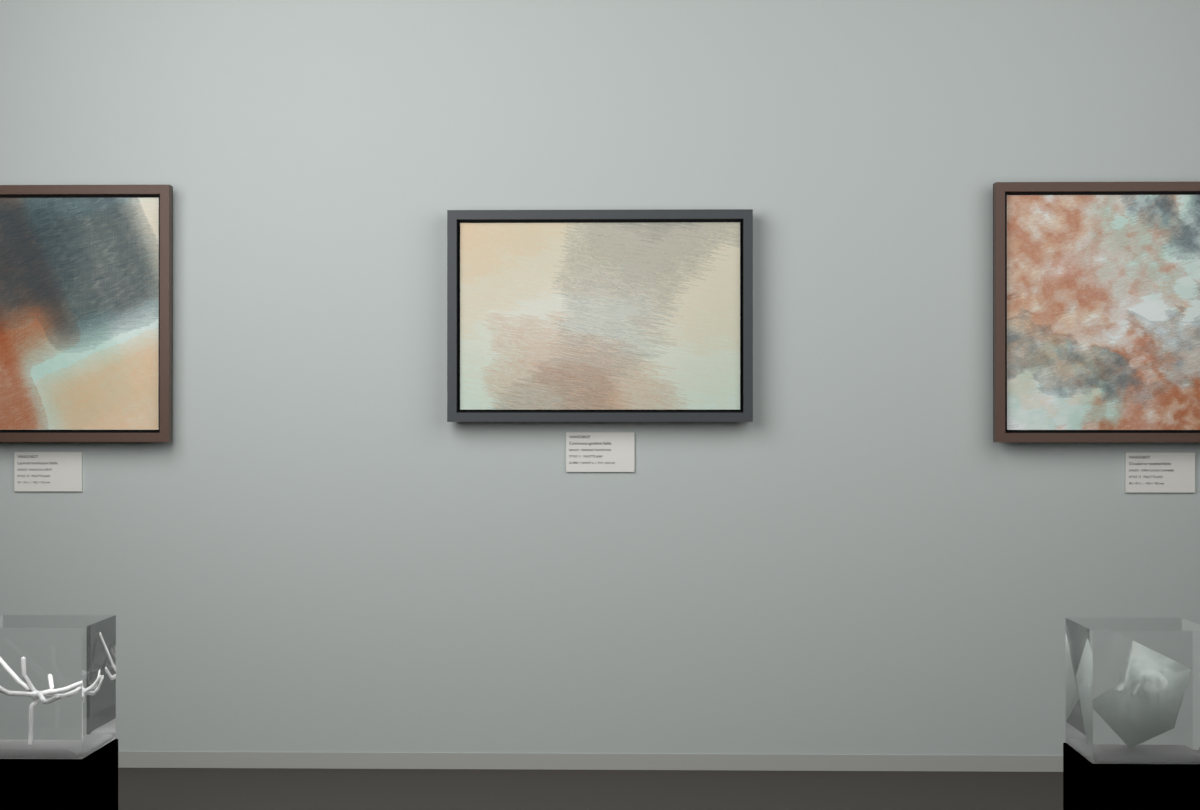 Oblique Transition · gallery context room view