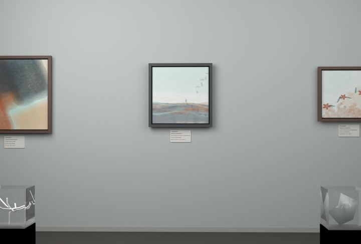 Shallow Tidal Planes · Olive Over Water — Botanical composition, palette 263