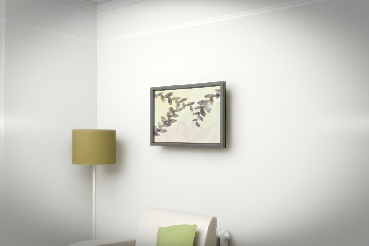 Botanical Canopy Aperture · white right context room view