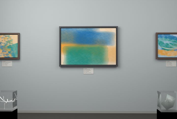 Cross-Current Planes — Layered translucent fields, palette 267