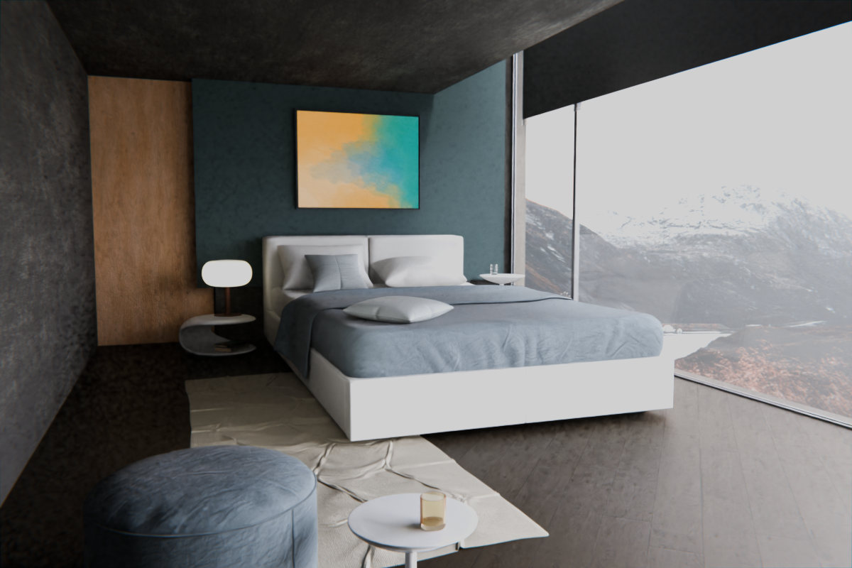 Split Temperature · over bed room view
