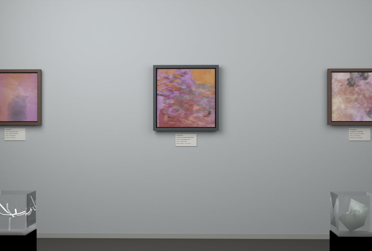 Cross-Rubbed Surface · gallery context room view