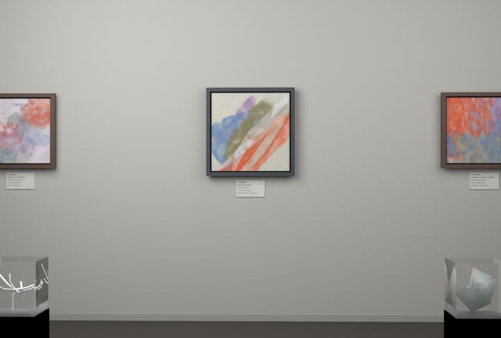 Rising Arc — Gestural color fields, palette 274