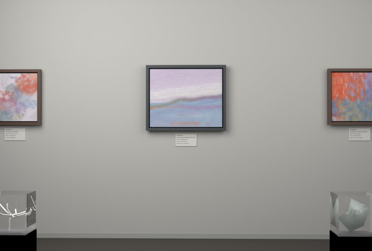 Receding Shore · gallery context room view