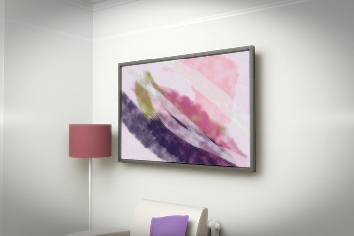 Descending Sweep — Gestural color fields, palette 277