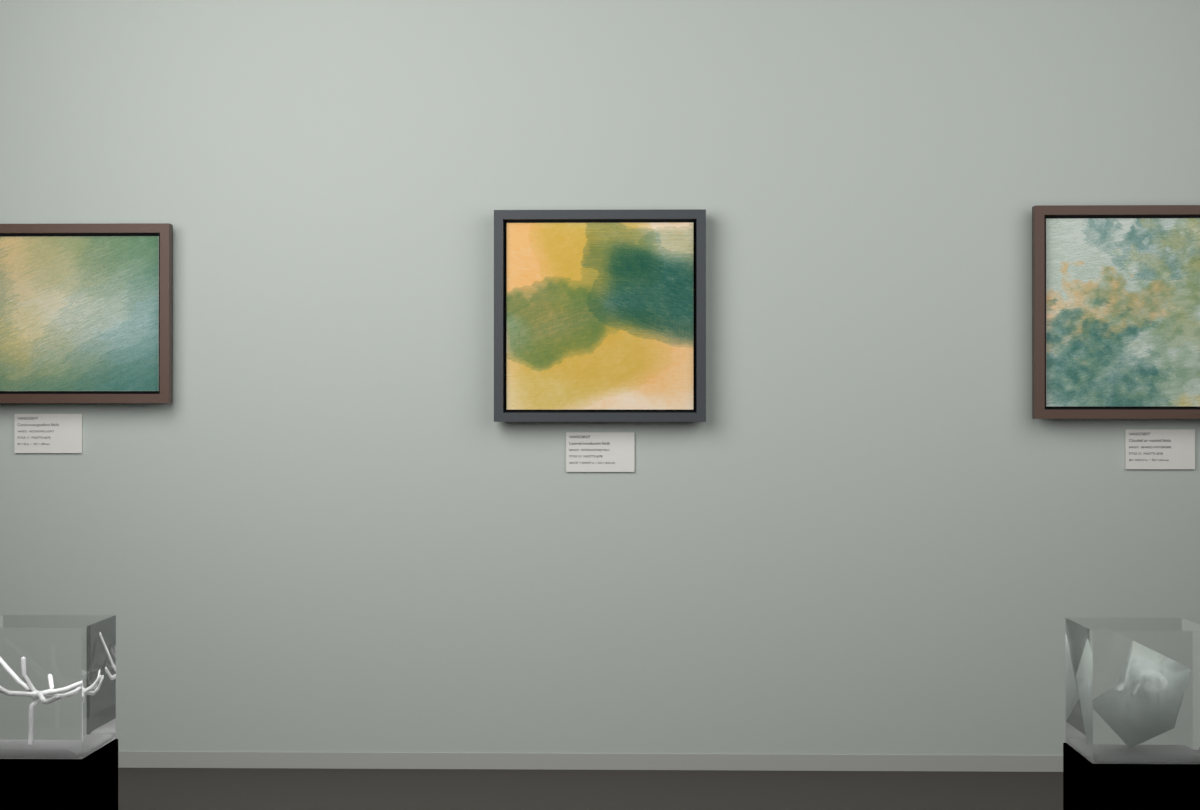 Interlocking Veils · gallery context room view