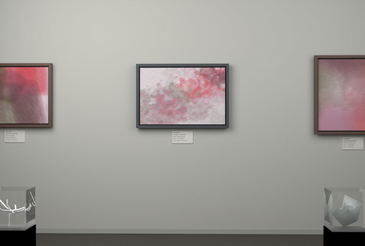 Diagonal Vapour · gallery context room view