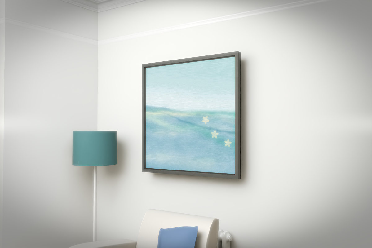 Receding Shore · Blossom Drift · white right context room view