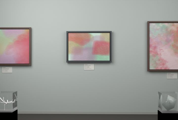 Tall Passages — Layered translucent fields, palette 282