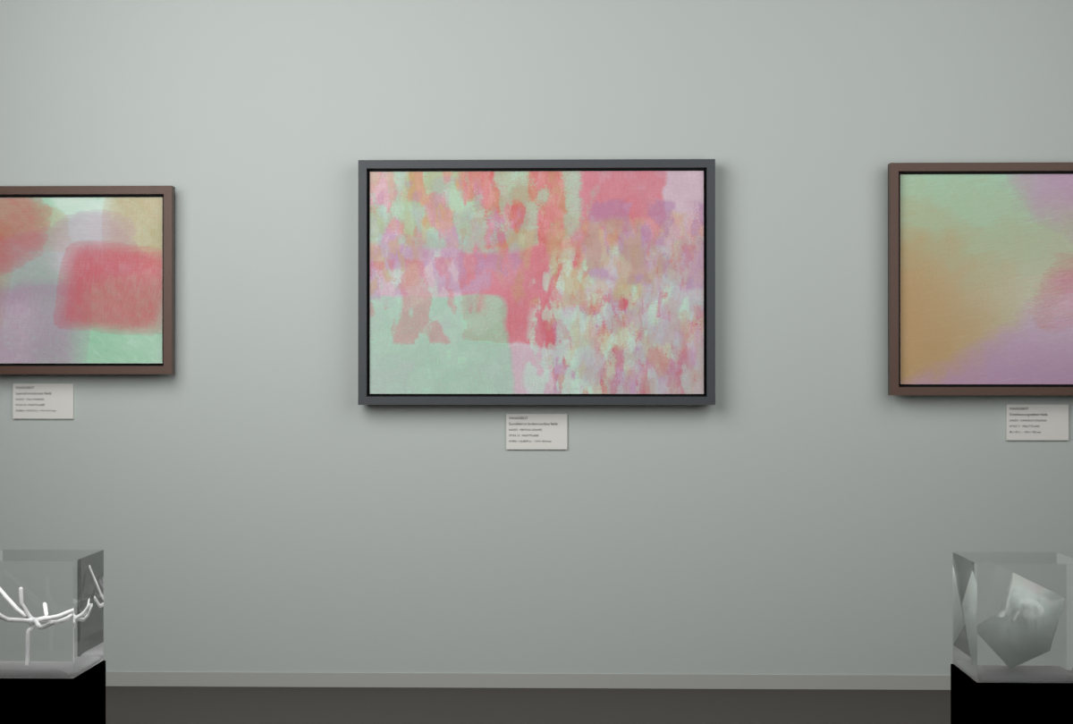 Vertical Scrapes · gallery context room view