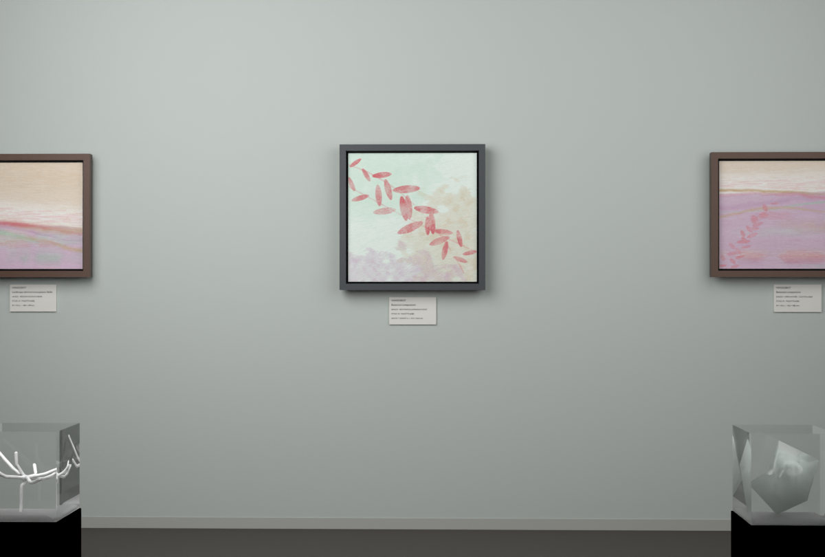 Botanical Luminous Olive · gallery context room view