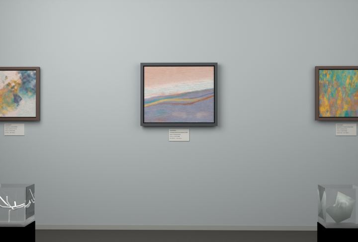 Receding Shore — Landscape-derived atmospheric fields, palette 286