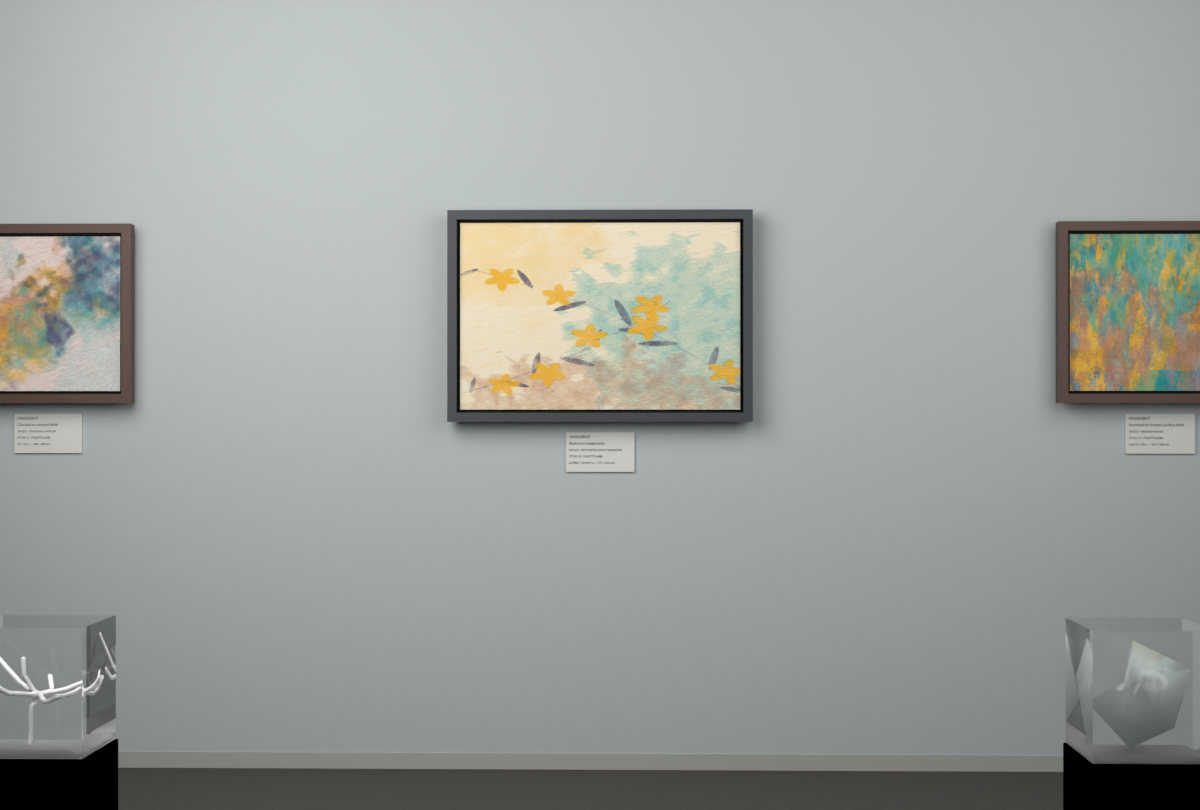 Botanical Night Blossoms · gallery context room view